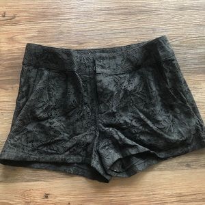 Black lace shorts